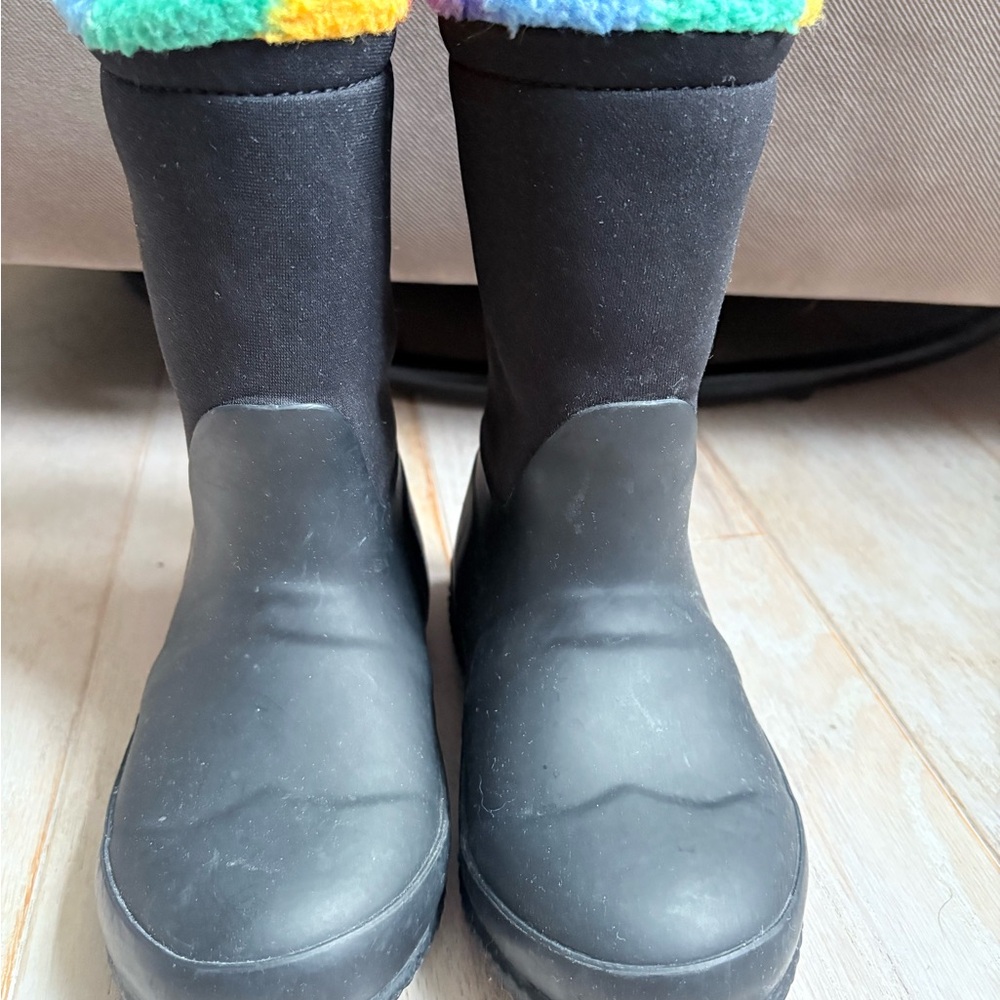 Hunter Black Rain & Snow Boots Mid-Calf Waterproof